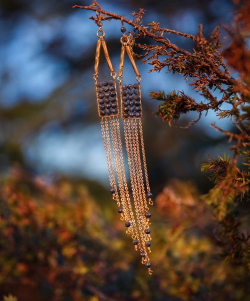 KalervoKarlsson-Nature-BlueSapphireEarrings